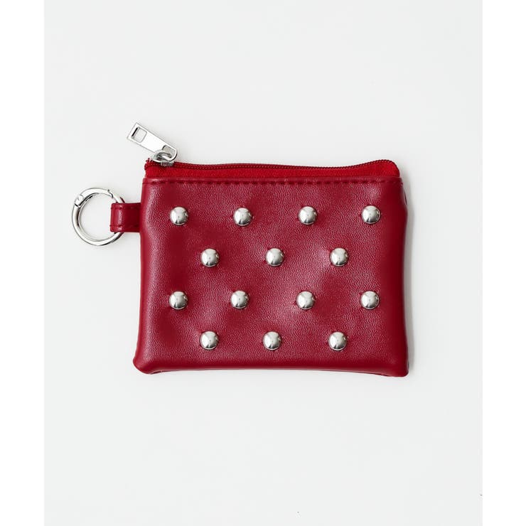 レッド | スタッズミニポーチ | WEGO【WOMEN】