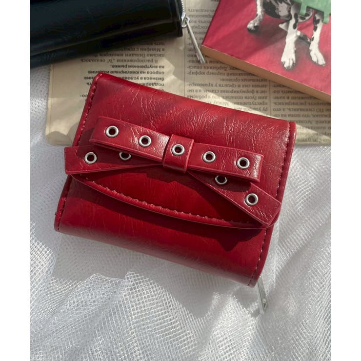 ハトメリボンフラップウォレット | WEGO【WOMEN】 | 詳細画像1 