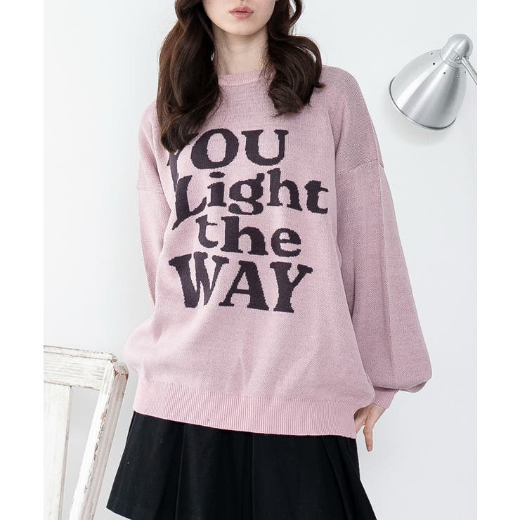 柄2 | グラフィックニットBIGプルオーバー | WEGO【WOMEN】