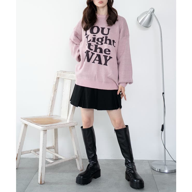 グラフィックニットBIGプルオーバー | WEGO【WOMEN】 | 詳細画像3 