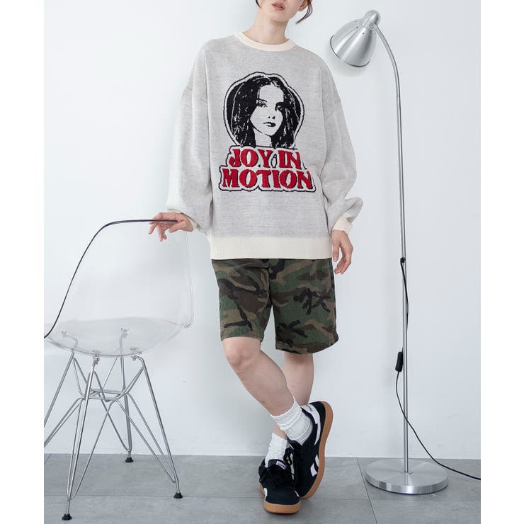 グラフィックニットBIGプルオーバー | WEGO【WOMEN】 | 詳細画像5 