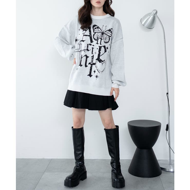 グラフィックニットBIGプルオーバー | WEGO【WOMEN】 | 詳細画像7 