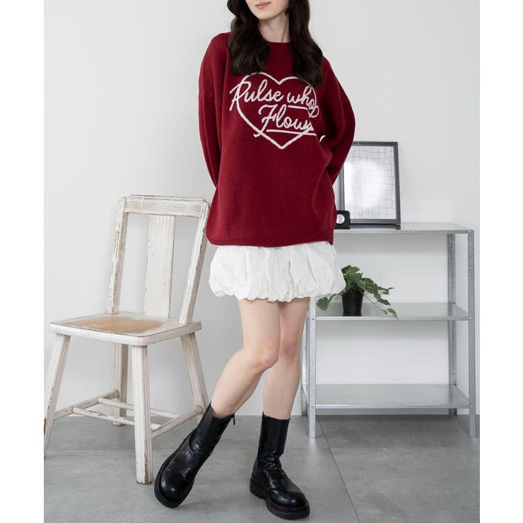 グラフィックニットBIGプルオーバー | WEGO【WOMEN】 | 詳細画像14 