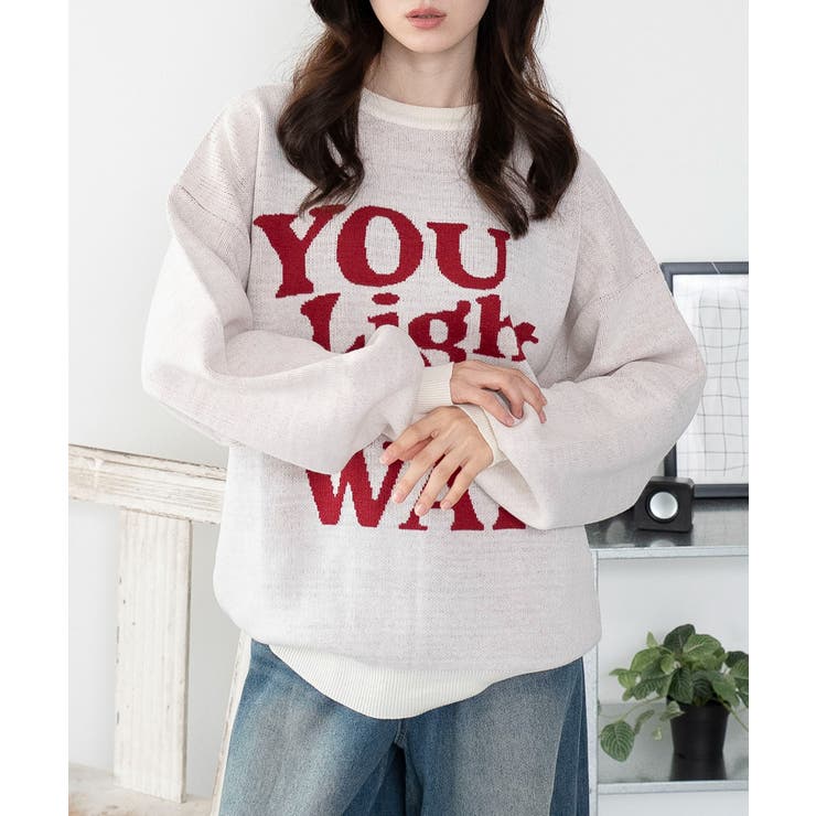 グラフィックニットBIGプルオーバー | WEGO【WOMEN】 | 詳細画像22 