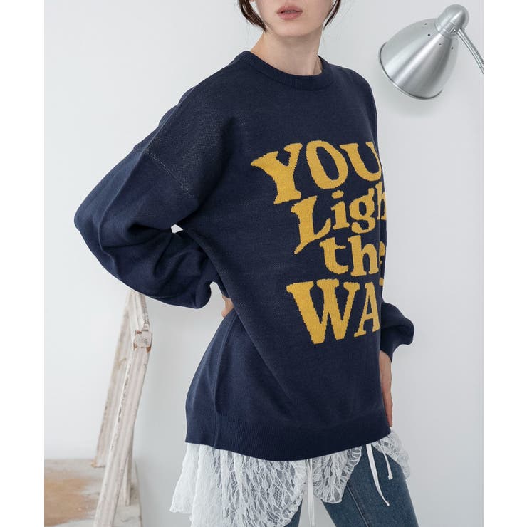 グラフィックニットBIGプルオーバー | WEGO【WOMEN】 | 詳細画像32 