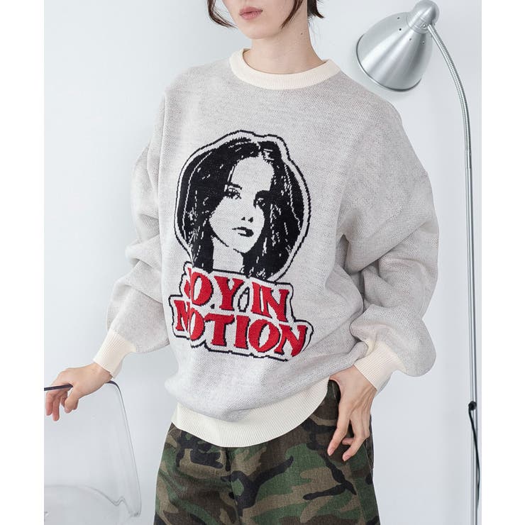 グラフィックニットBIGプルオーバー | WEGO【WOMEN】 | 詳細画像34 