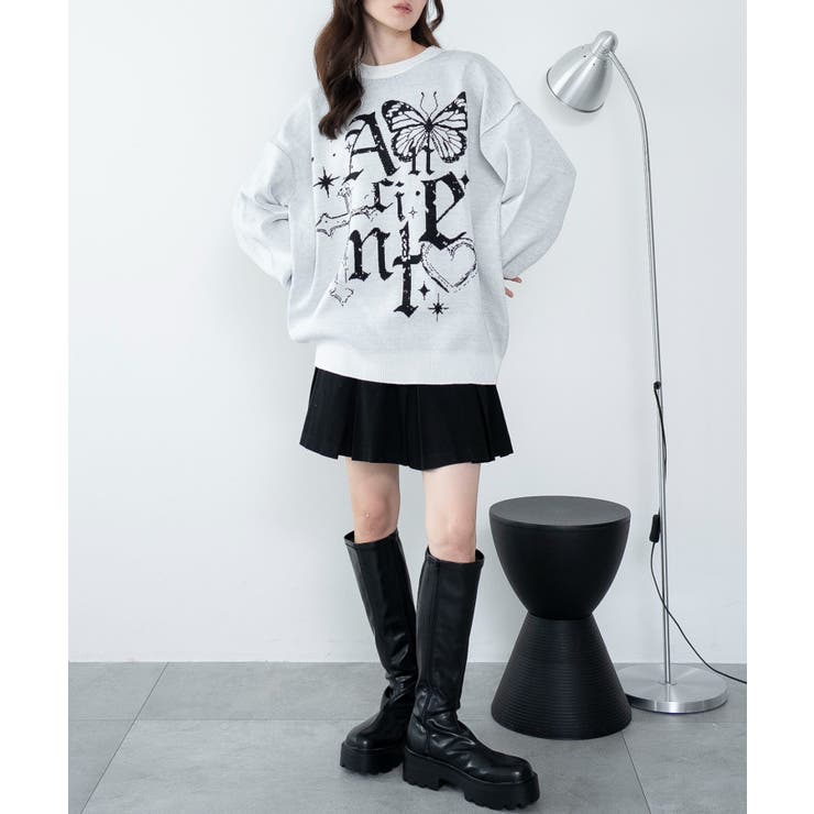 グラフィックニットBIGプルオーバー | WEGO【WOMEN】 | 詳細画像45 