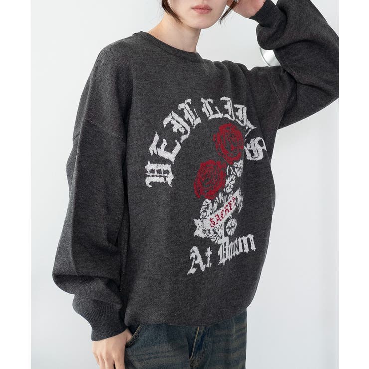 グラフィックニットBIGプルオーバー | WEGO【WOMEN】 | 詳細画像46 