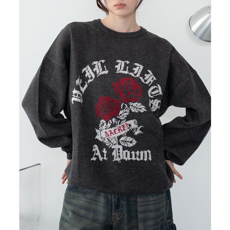 グラフィックニットBIGプルオーバー | WEGO【WOMEN】 | 詳細画像47 