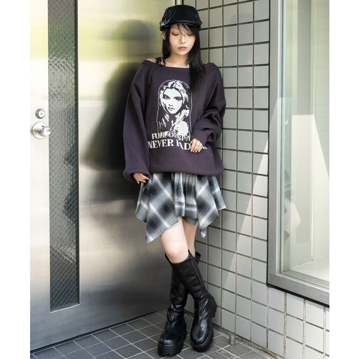 2WAYグラフィックワンショルBIGニット | WEGO【WOMEN】 | 詳細画像29 