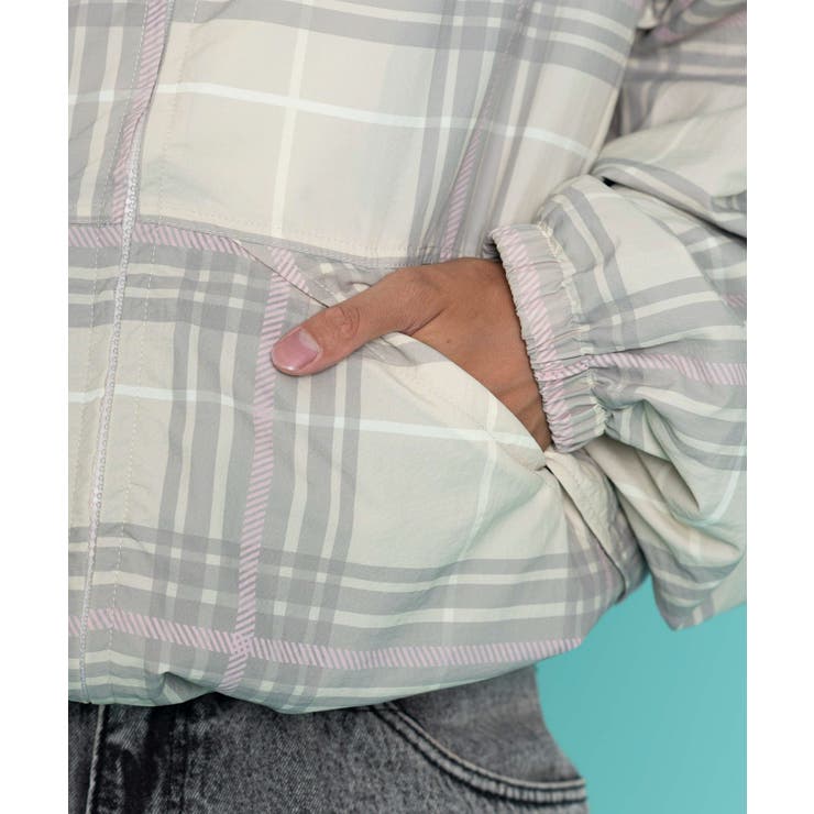 チェックロゴフードブルゾン | WEGO【MEN】 | 詳細画像14 