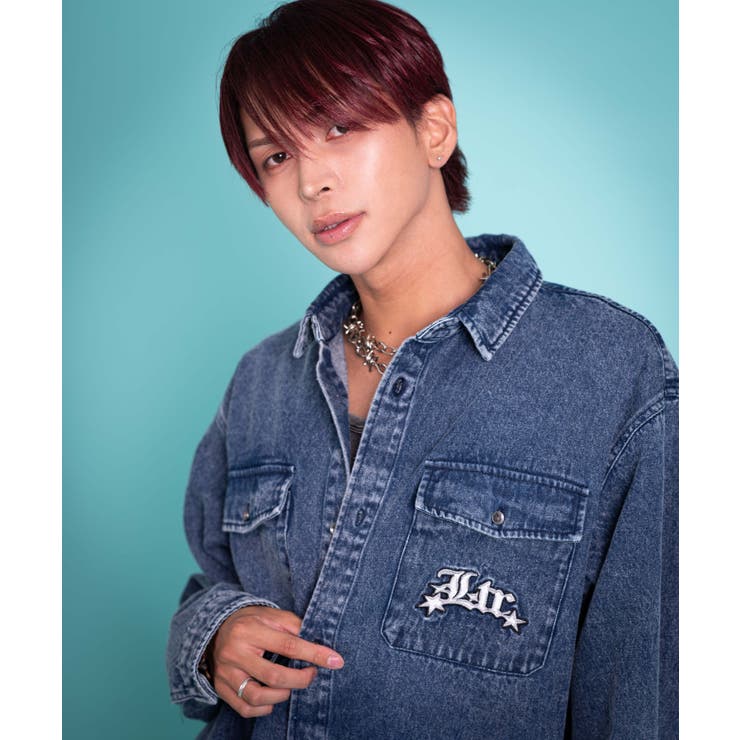 グラフィックデニムシャツ(LS) | WEGO【MEN】 | 詳細画像17 