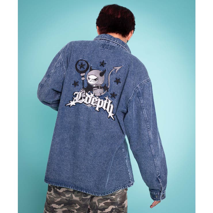 グラフィックデニムシャツ(LS) | WEGO【MEN】 | 詳細画像19 