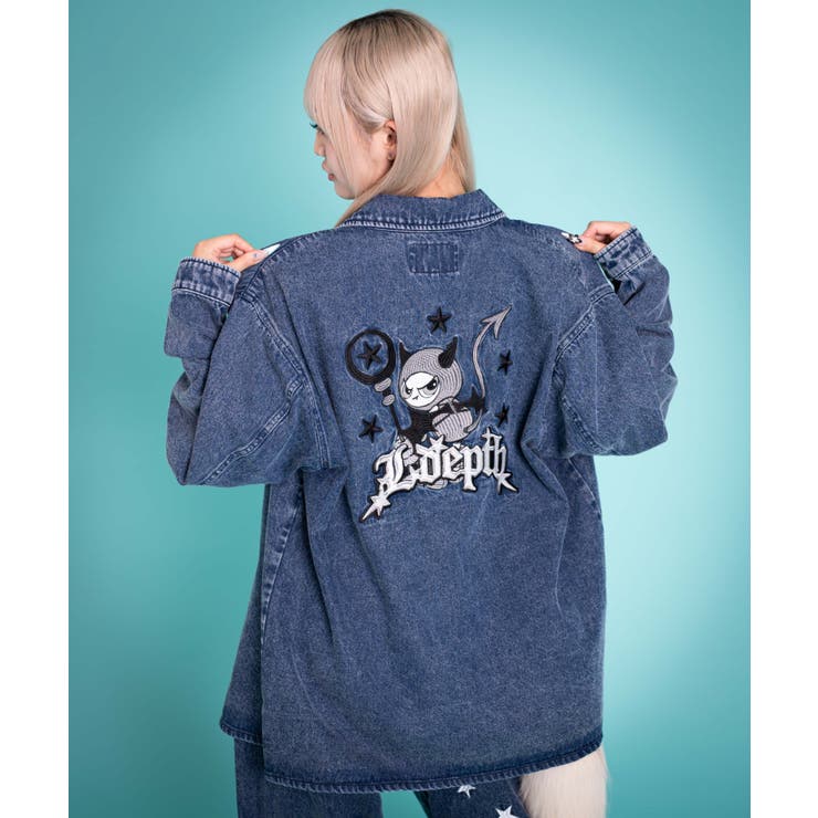 グラフィックデニムシャツ(LS) | WEGO【MEN】 | 詳細画像23 