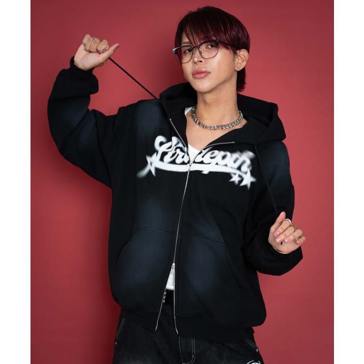 グラフィックZIPパーカー[品番：WG010096103]｜WEGO【MEN