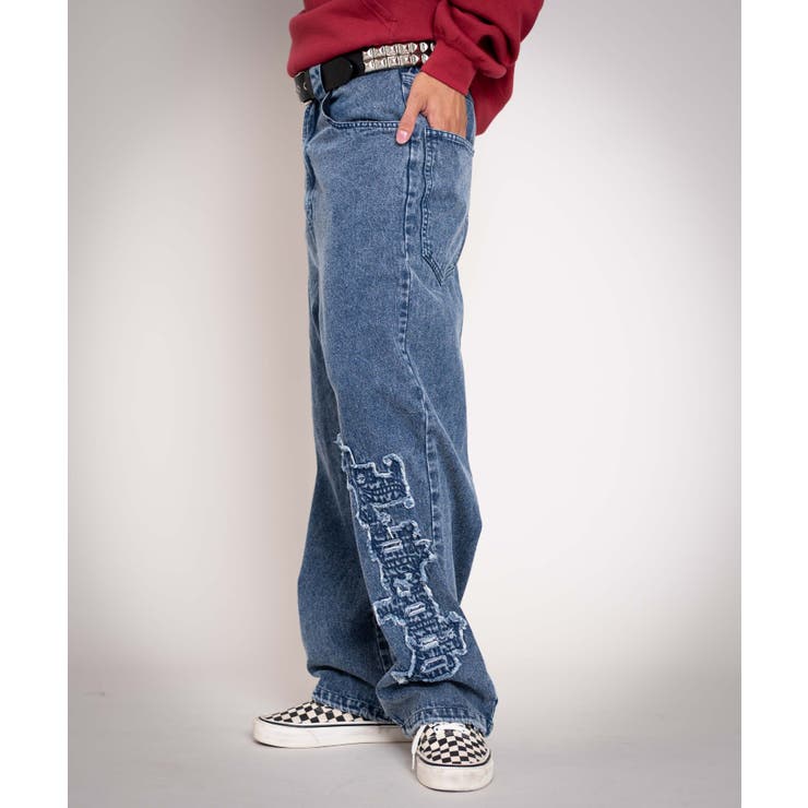 グラフィックデニムパンツ | WEGO【MEN】 | 詳細画像1 