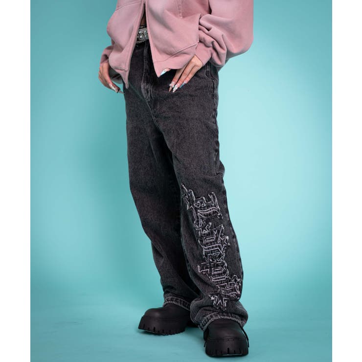 グラフィックデニムパンツ | WEGO【MEN】 | 詳細画像24 