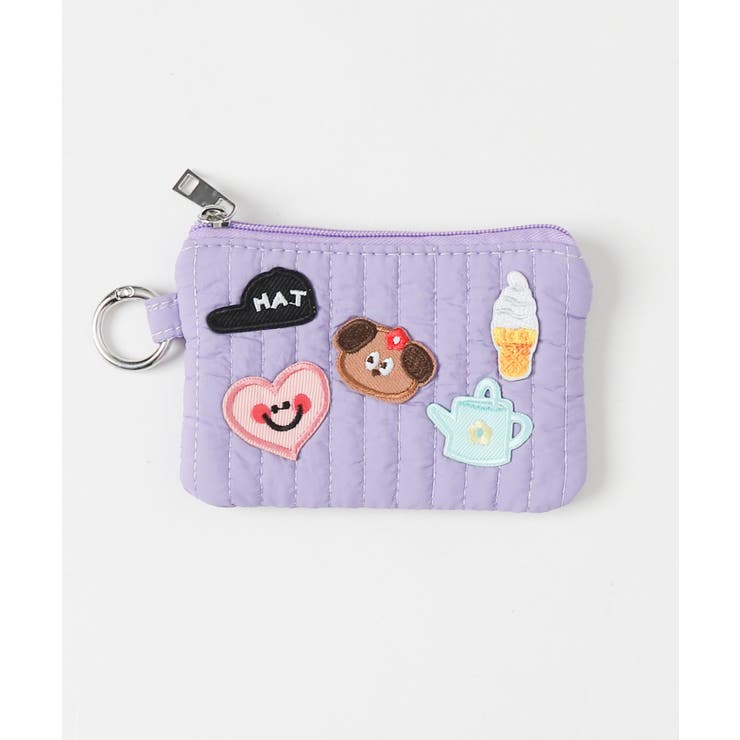 パープル | ワッペンミニポーチ | WEGO【WOMEN】