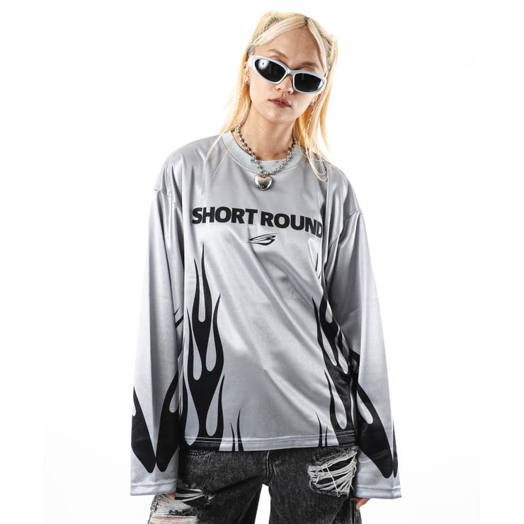 ファイヤーパターンゲームロゴT(LS) | WEGO【MEN】 | 詳細画像25 