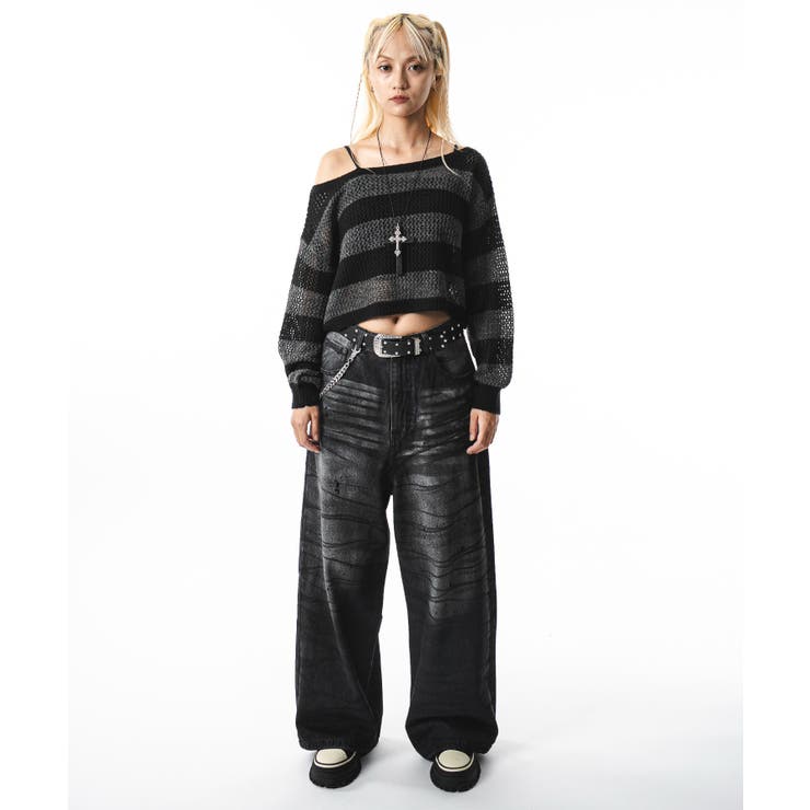 スーパーバギーダーティデニムパンツ[品番：WG010096110]｜WEGO【MEN