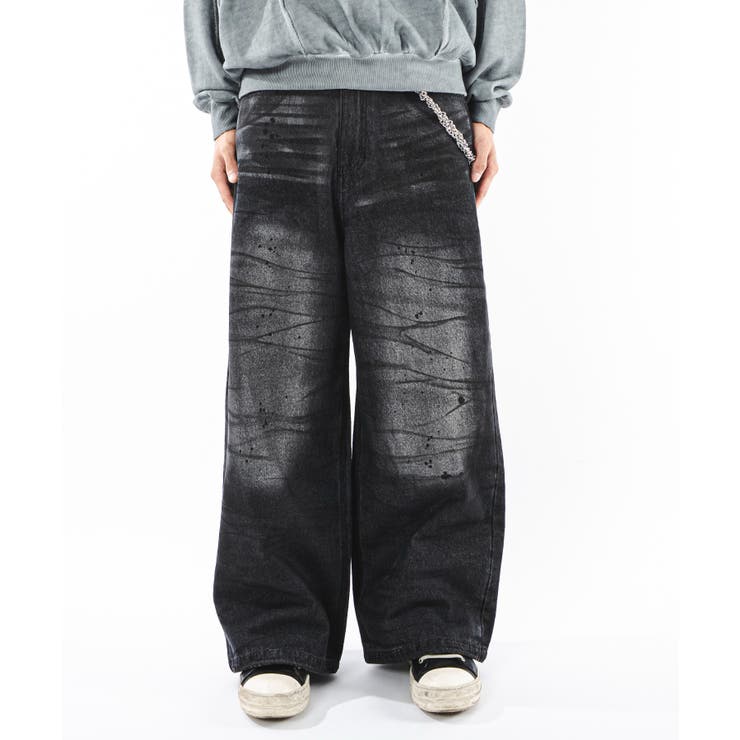 スーパーバギーダーティデニムパンツ[品番：WG010096110]｜WEGO【MEN