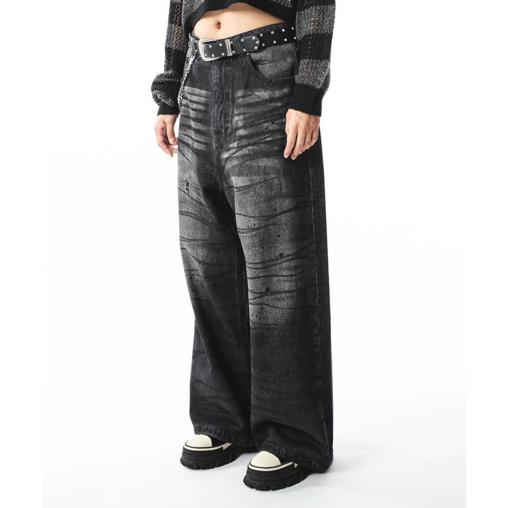スーパーバギーダーティデニムパンツ[品番：WG010096110]｜WEGO