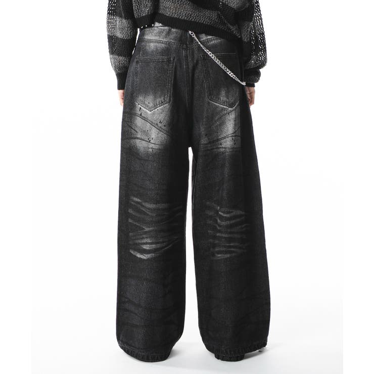 スーパーバギーダーティデニムパンツ | WEGO【MEN】 | 詳細画像35 
