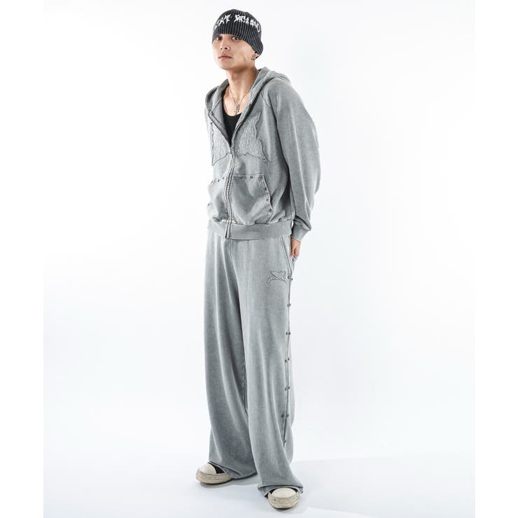 パウダーブリーチスタッズZIPパーカー | WEGO【MEN】 | 詳細画像22 