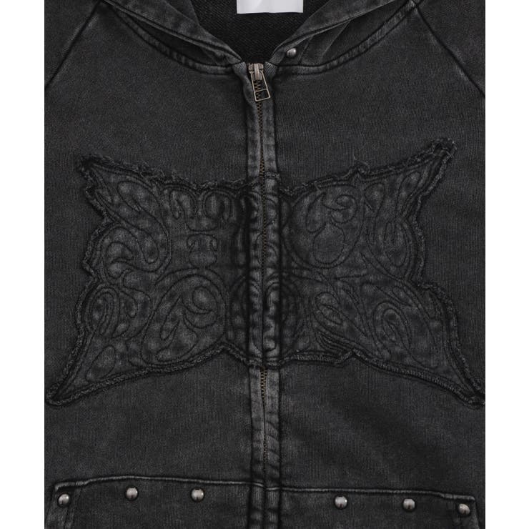 パウダーブリーチスタッズZIPパーカー | WEGO【MEN】 | 詳細画像31 