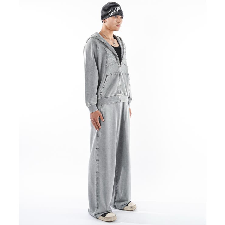 ブリーチスタッズロゴスウェットパンツ | WEGO【MEN】 | 詳細画像5 