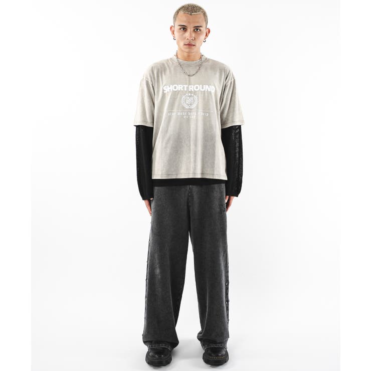 ブリーチスタッズロゴスウェットパンツ | WEGO【MEN】 | 詳細画像6 