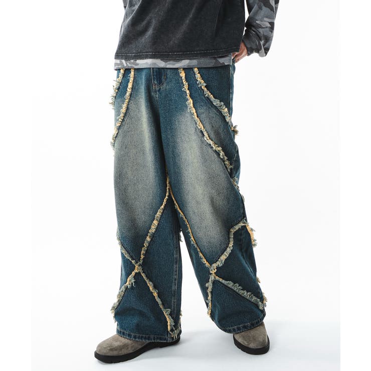 フリンジデニムパンツ | WEGO【MEN】 | 詳細画像12 