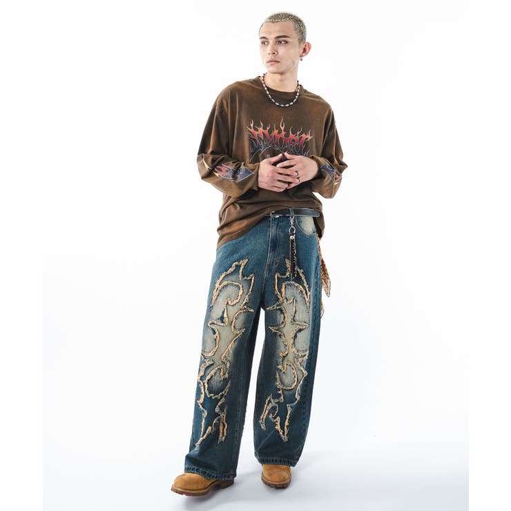 フリンジデニムパンツ | WEGO【MEN】 | 詳細画像32 