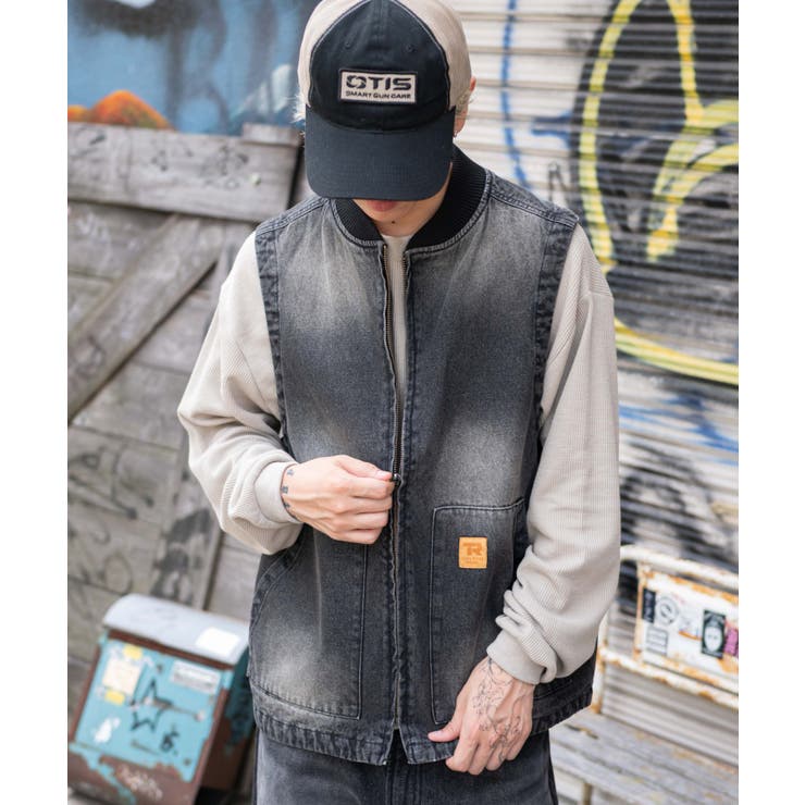 65 | ワーカーズデニムベスト | WEGO【MEN】