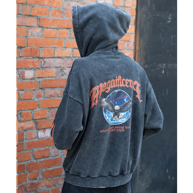 パウダーブリーチグラフィックZIPパーカー[品番：WG010096117]｜WEGO