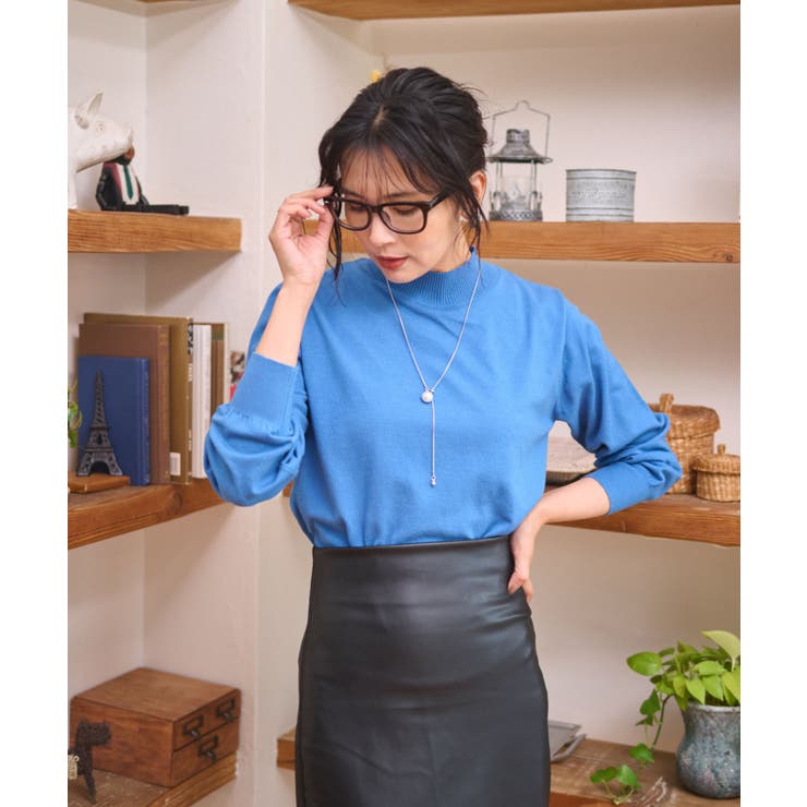 ブルー | ハイネックプルオーバー | WEGO【WOMEN】