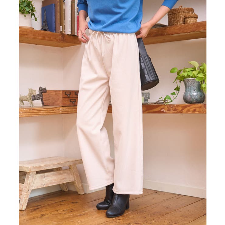裏ベロアワイドイージーパンツ | WEGO【WOMEN】 | 詳細画像1 