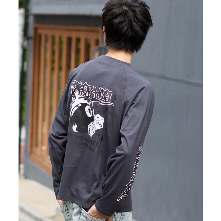 スミクロ | スリーブロゴグラフィックラグランT(LS) | WEGO【MEN】