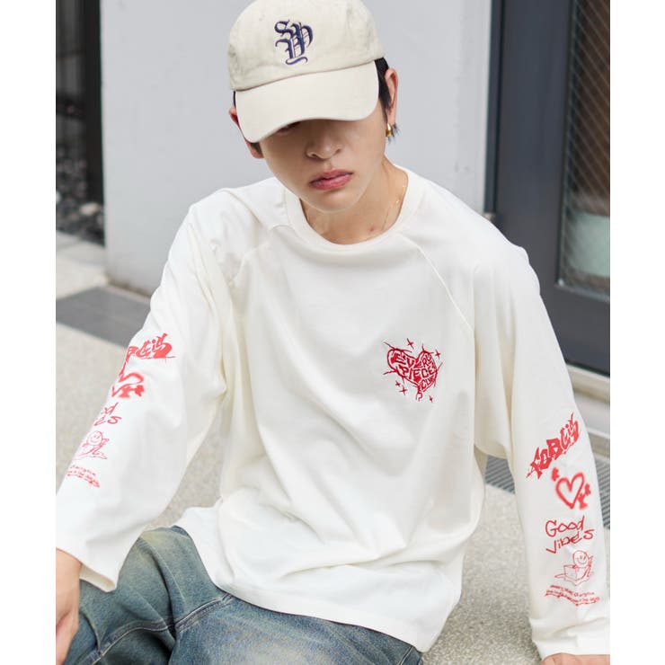 スリーブロゴグラフィックラグランT(LS) | WEGO【MEN】 | 詳細画像14 