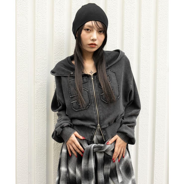 ファーフードショートZIPパーカー | WEGO【WOMEN】 | 詳細画像28 