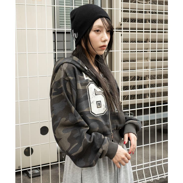 ファーフードショートZIPパーカー | WEGO【WOMEN】 | 詳細画像33 