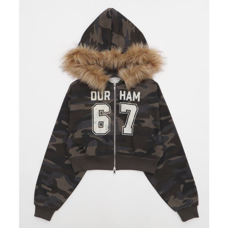 ファーフードショートZIPパーカー | WEGO【WOMEN】 | 詳細画像39 