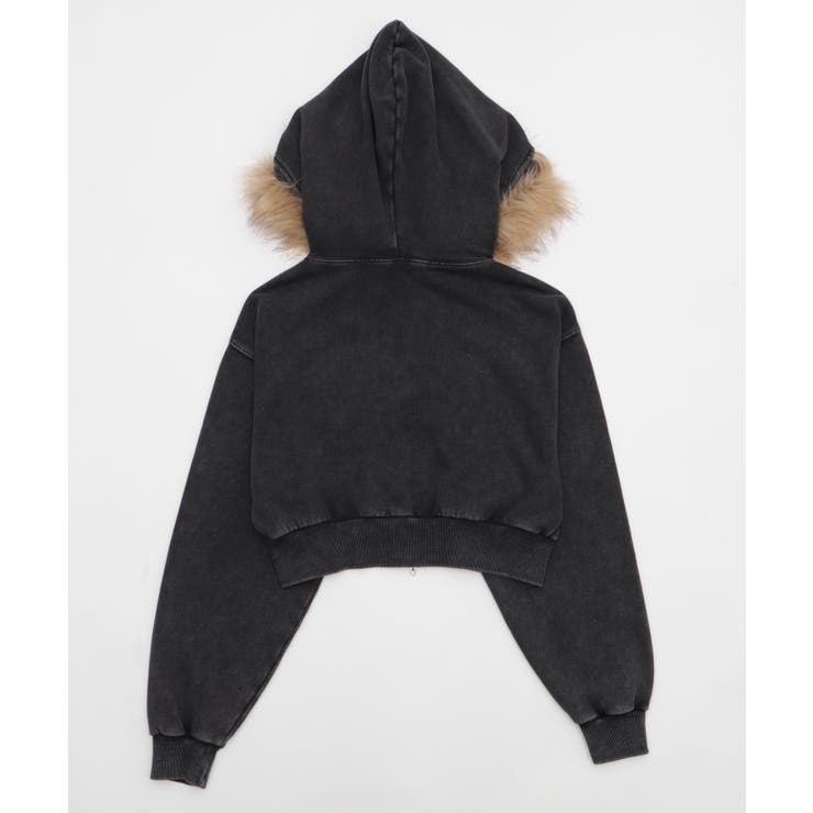 ファーフードショートZIPパーカー | WEGO【WOMEN】 | 詳細画像40 