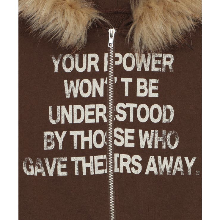 ファーフードショートZIPパーカー | WEGO【WOMEN】 | 詳細画像45 