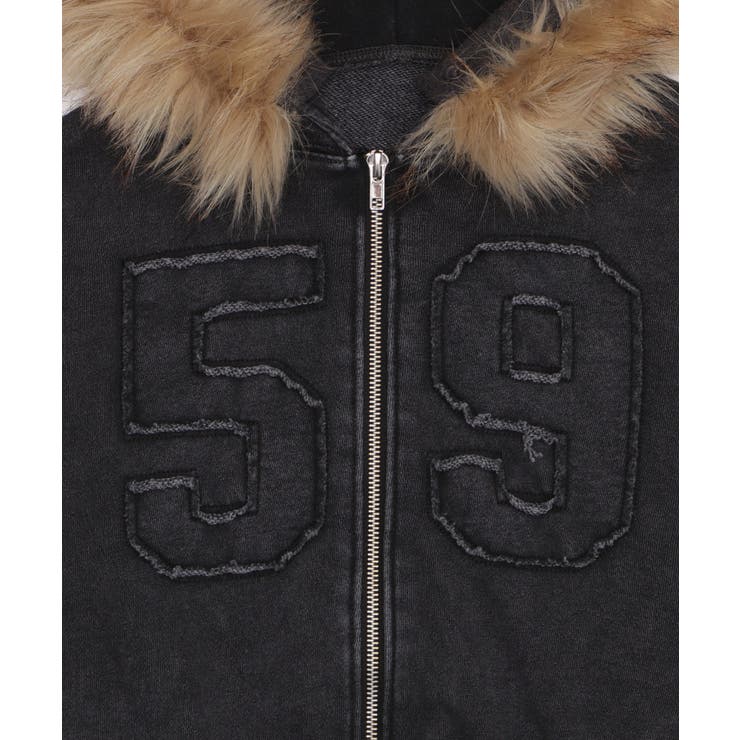 ファーフードショートZIPパーカー | WEGO【WOMEN】 | 詳細画像47 