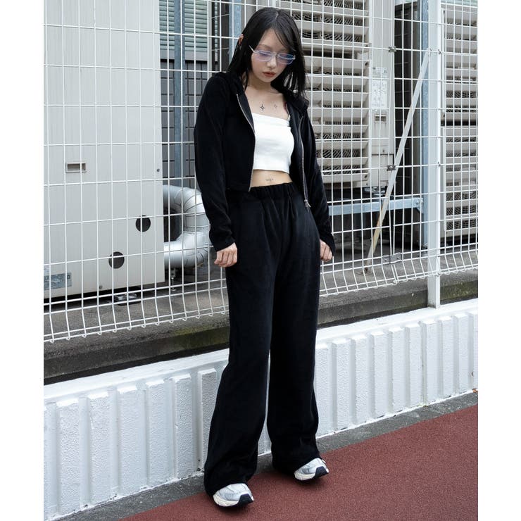 ベロアショートZIPパーカー | WEGO【WOMEN】 | 詳細画像19 