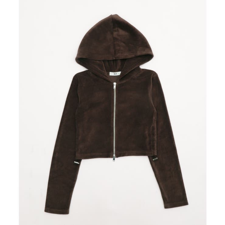 ベロアショートZIPパーカー | WEGO【WOMEN】 | 詳細画像21 
