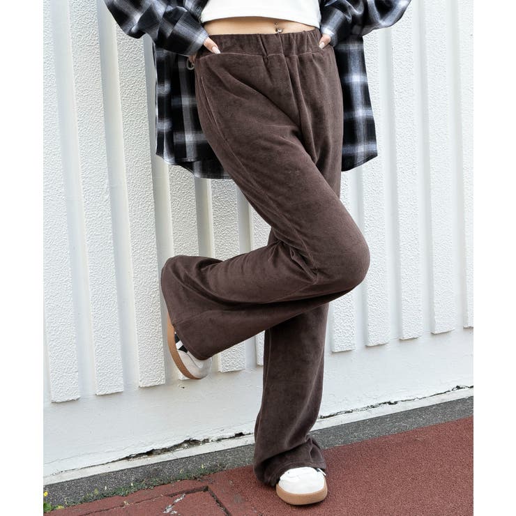 ベロアフレアパンツ[品番：WG010096129]｜WEGO【WOMEN