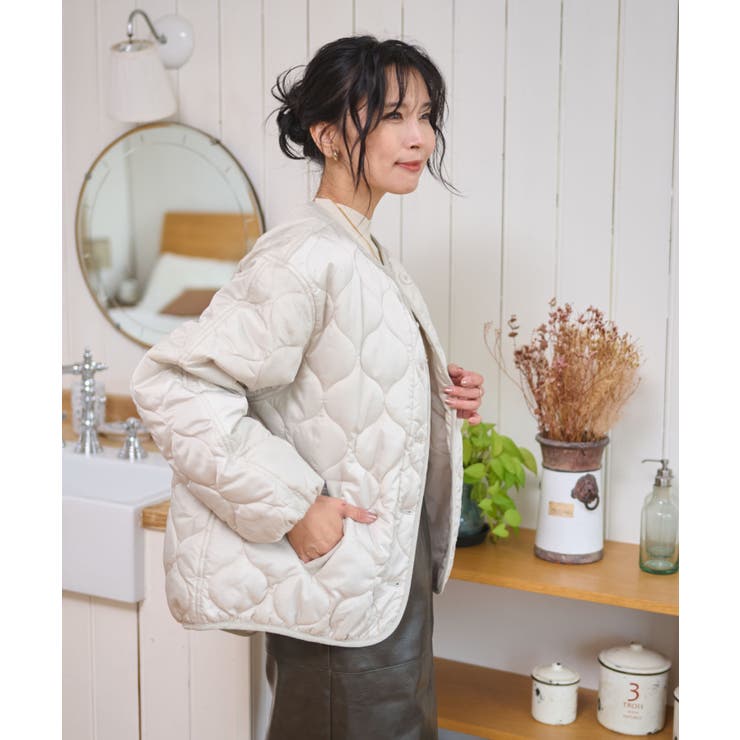 ベージュ | キルティングジャケット | WEGO【WOMEN】