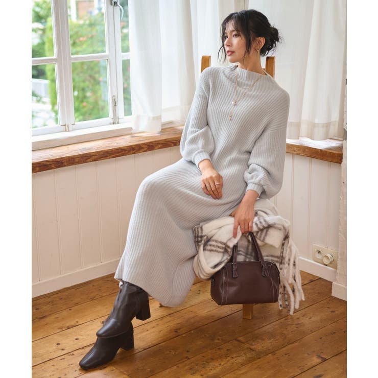 グレー | ニットワンピース | WEGO【WOMEN】